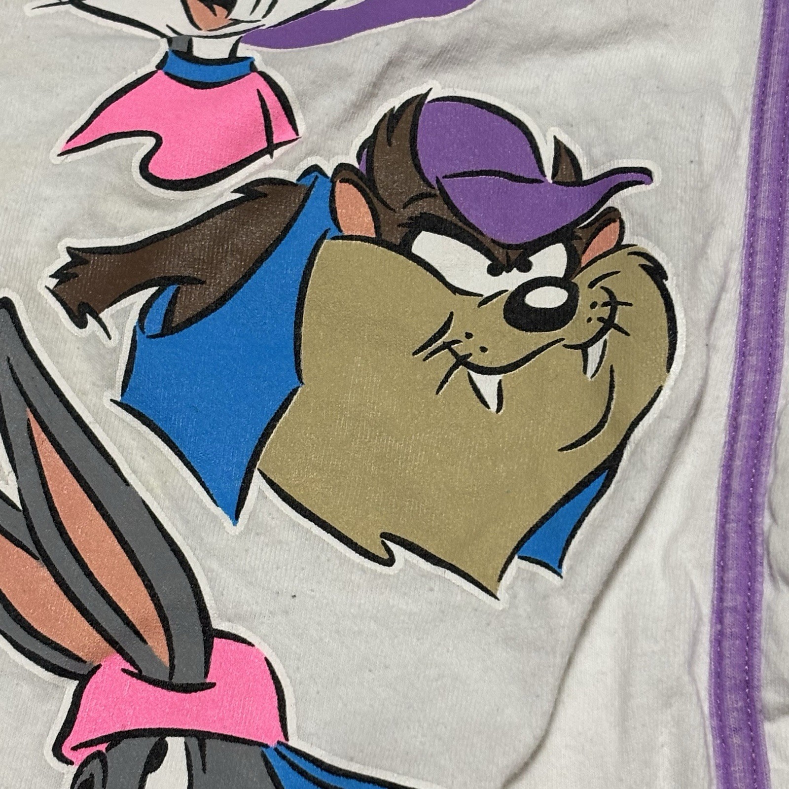 Vintage 1990s Looney Tunes Baseball Jersey Bugs Bunny Taz