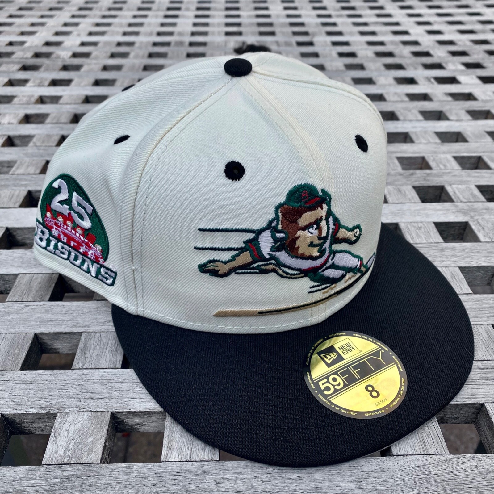 Buffalo Bisons Big Logo 25 Patch New Era 59FIFTY 2 Tone Fitted Hat Club 8