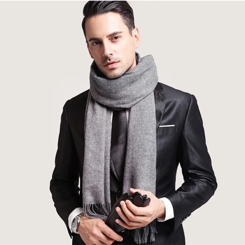 Brand Wool Scarves Winter Soft Warm Cashmere Shawl Thickened Long Tassel Shaw…