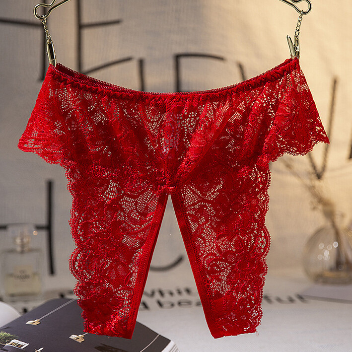 Sexy Womens Lace Panties Briefs Crotchles Ladies Cheeky Underwear Lingerie Thong