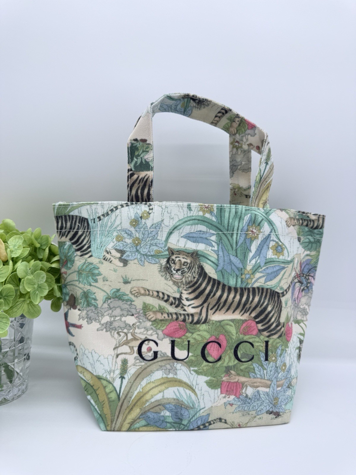 Gucci Beauty Tian Tiger Mini Canvas Tote Bag GWP