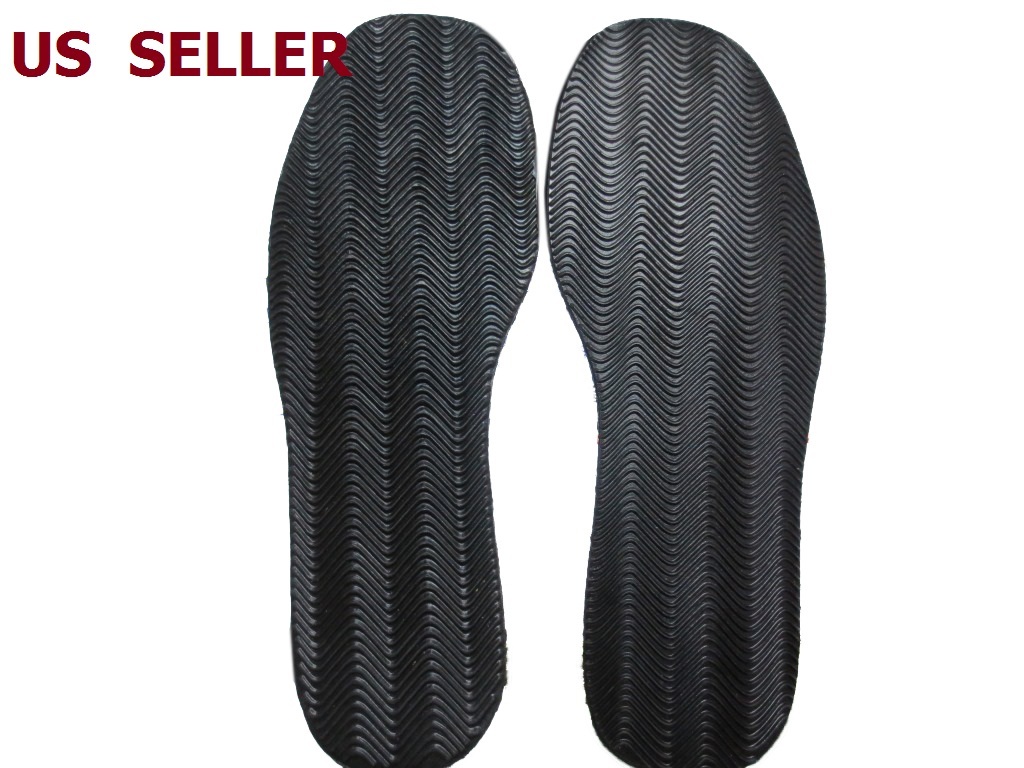 US SHIP 1 Pair Anti Slip Rubber Full Soles DIY Shoes Repair Supplies