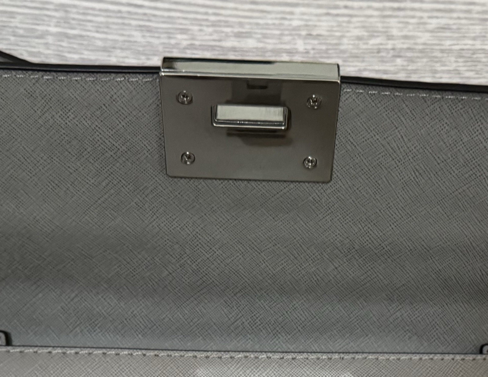 MICHAEL KORS Gray Stud Flap Shoulder Bag Purse MWT FREE SHIPPING