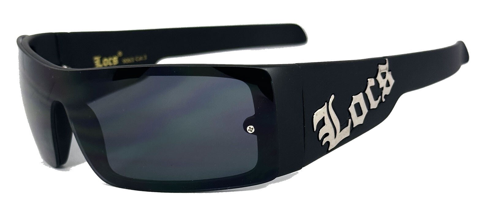 Retro Locs Mens Sunglasses 100% UV400 Matte Black Frame LC54