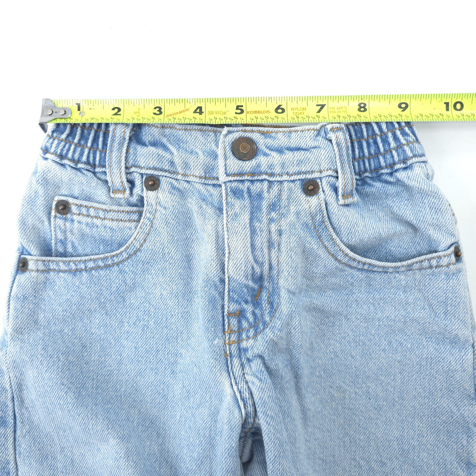 Vintage Little Levis 566 Loose Fit Jeans 4T Blue Light Wash Made In USA 90s