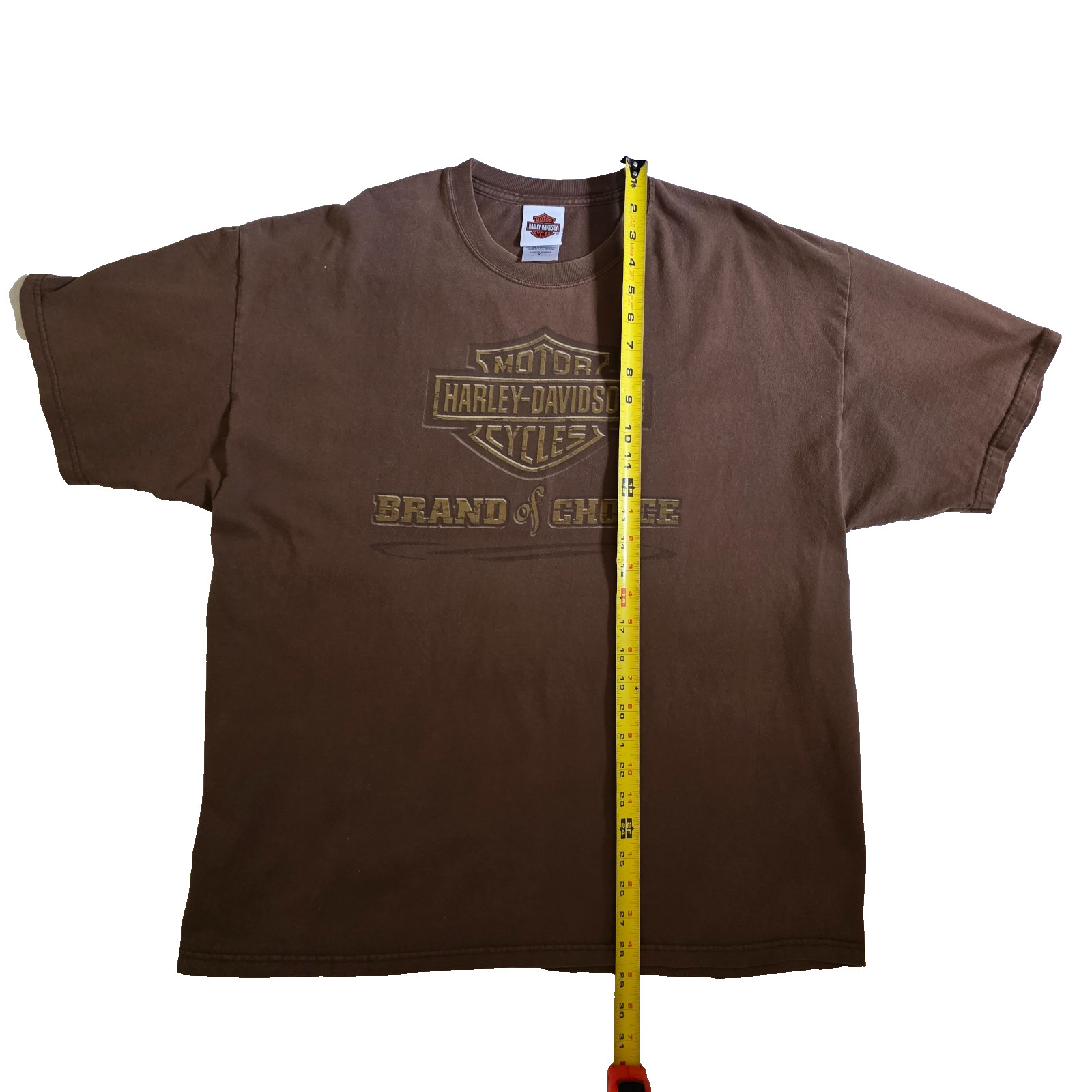 Vintage Harley Davidson Shirt XL Brown Gasoline Alley Red Deer Alberta Pumpjack
