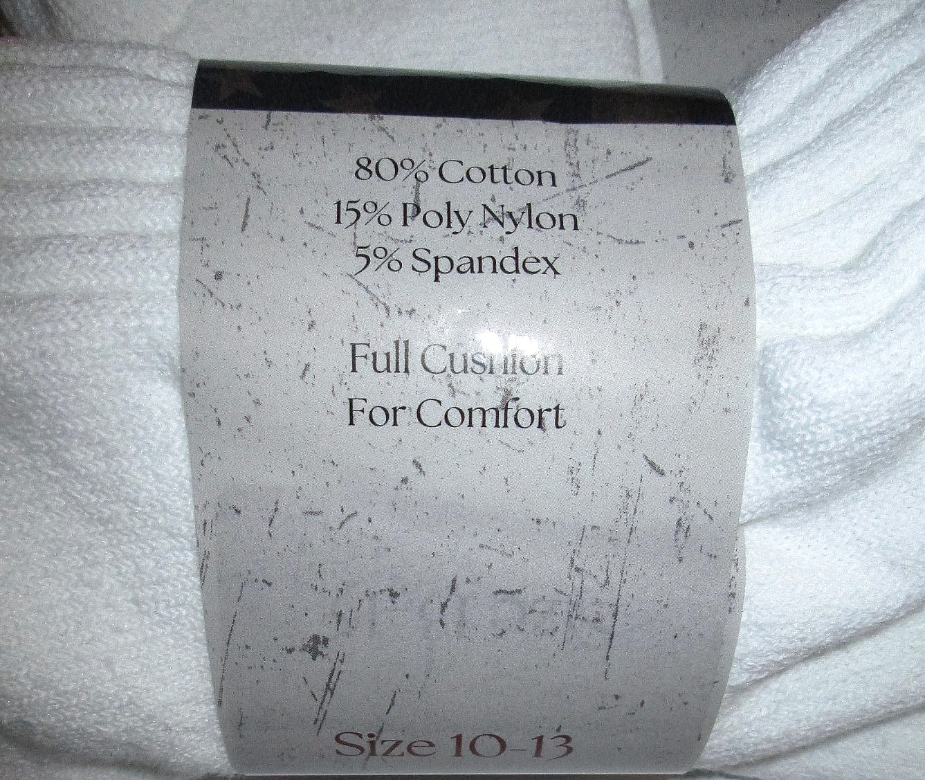 6 Pairs Mens USA Logo White Cushioned Cotton Ankle Socks US Made 9-12 Shoe