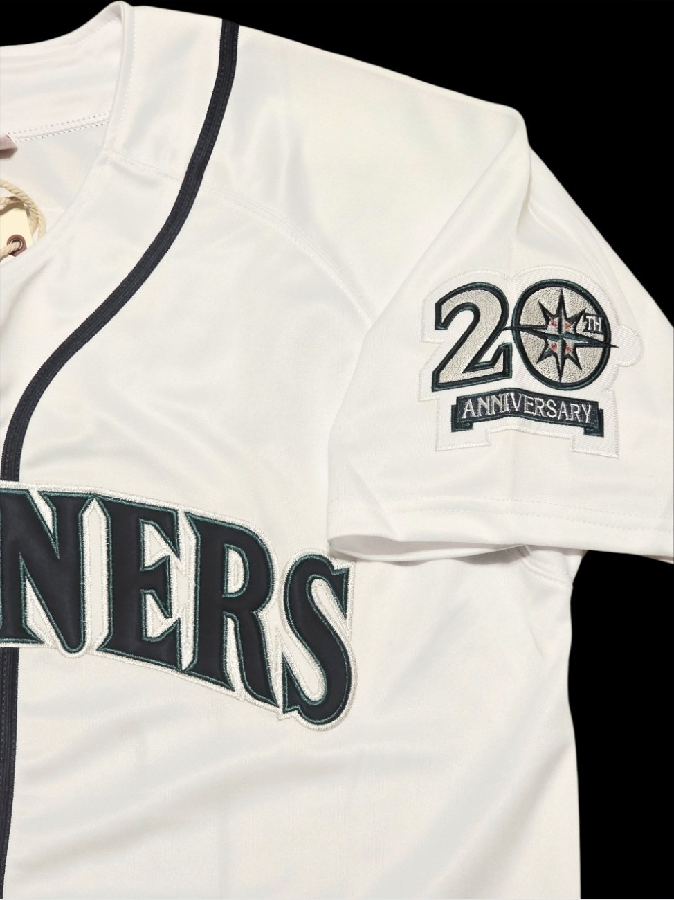 Ken Griffey Jr Seattle Mariners 1997 Men’s Home White Baseball Button-Up Jersey