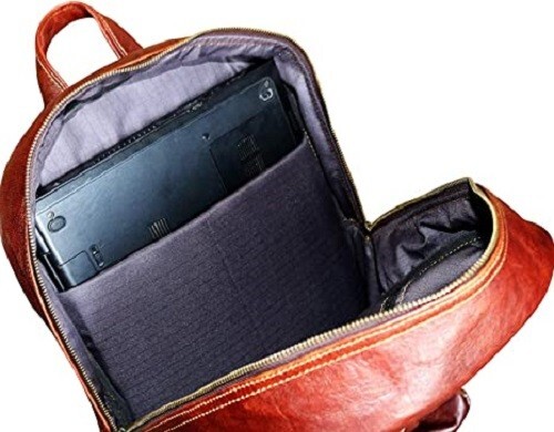 Real Leather Backpack Laptop Bag for Men Women Daypack Travel Casual BagPL1-1.10