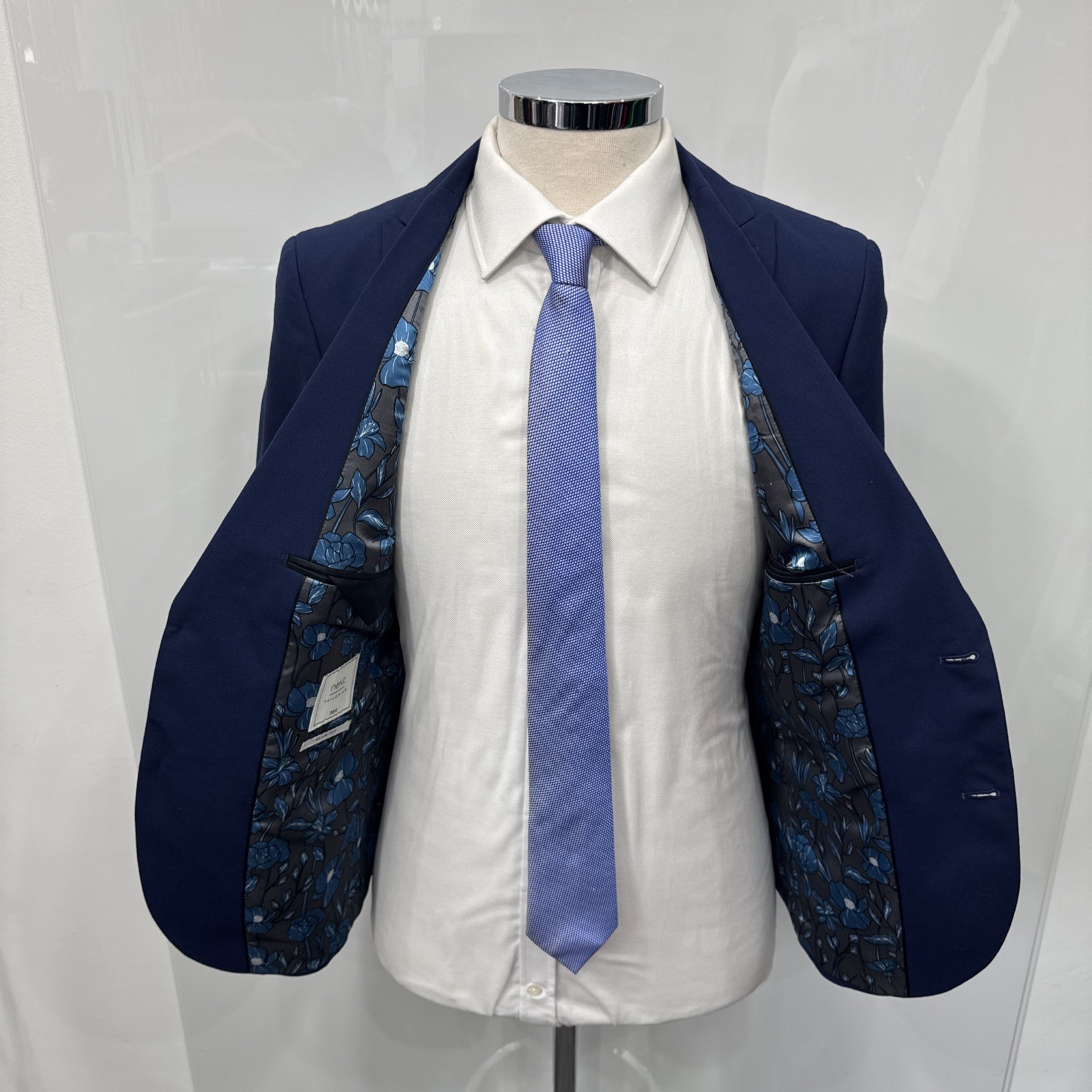 NEXT TAILORING Blue Slim Fit Modern Suit Jacket Blazer Chest 38 Short