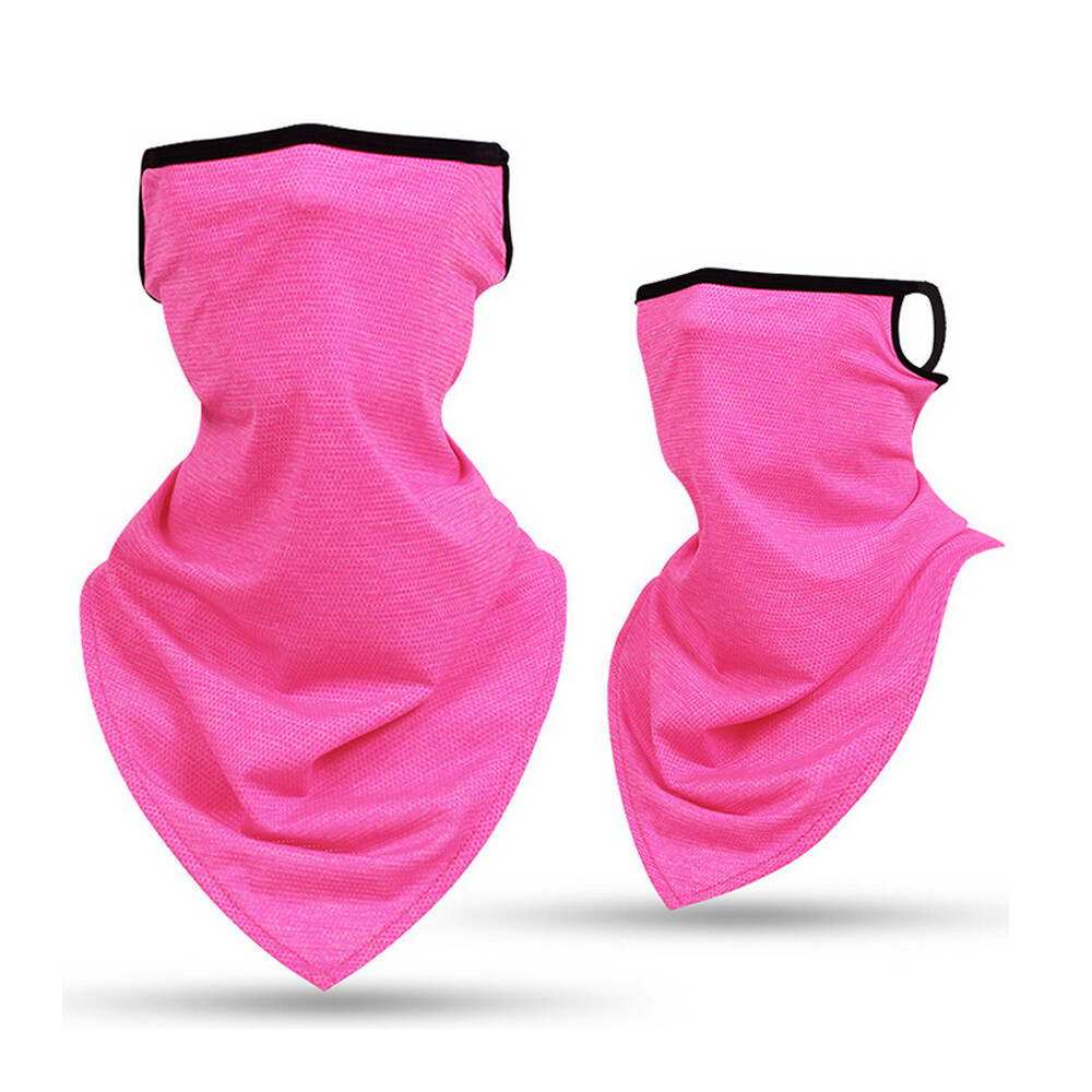 Neck Gaiter Triangle Face Mask with Loops Ear Bandana Cover Scarf for Men Women