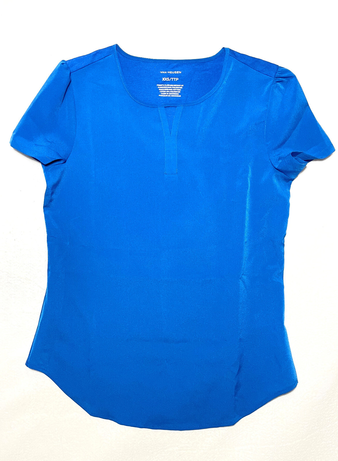 Women’s Blouse Van Heusen, Short Sleeves Top Mint Green, Blue, Cantaloupe NWT