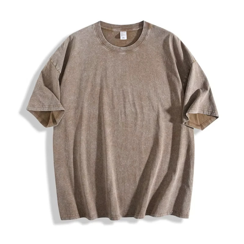 Vintage Washed T Shirt Men Women Oversized Tee 100% Cotton Casual Streetwear