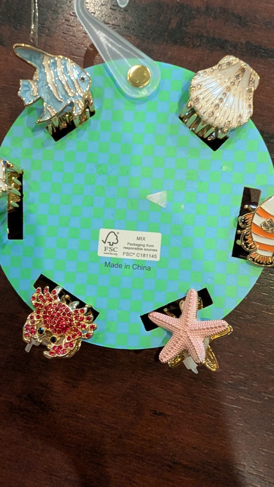 piper.k Hair Clips Ocean Style Multi Color & Shape New