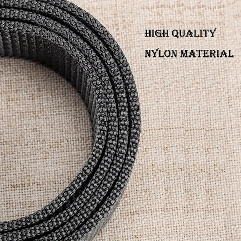 Men Nylon Canvas Tactical Belt Heavy Duty Quick Release Buckle Work Belt