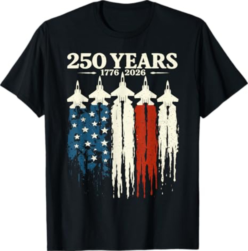 250 Anniversary USA Patriotic Flag 250th 4th of July 2026 T-Shirt