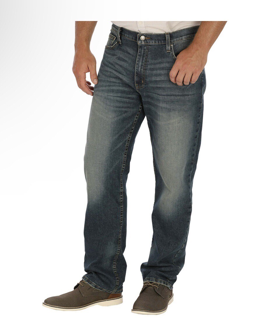 GEORGE Mens Jeans Size 42X30 Athletic Style Distressed New