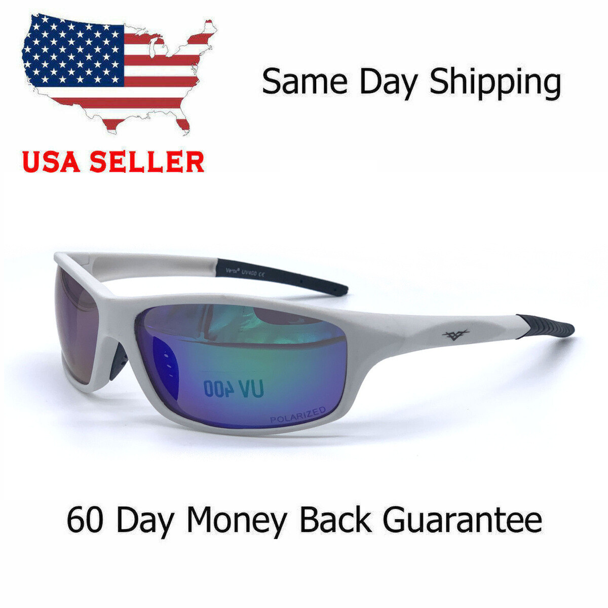 NEW Polarized Men Sport Sunglasses Driving Pilot Fishing Eyewear Wrap Glasses US