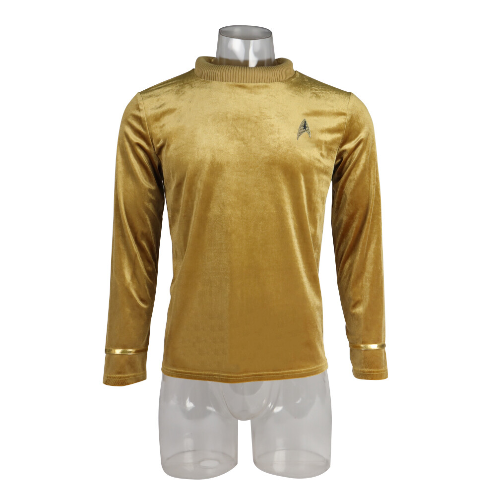 TOS Captain Pike Kirk Top Shirts The Original Series Cosplay Starfleet Uniforms