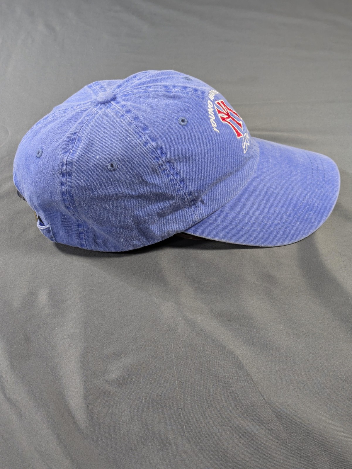 Young Money Racing Hat Strap Back Mens Denim Y2K Blue Cotton Lil Wayne Chambray