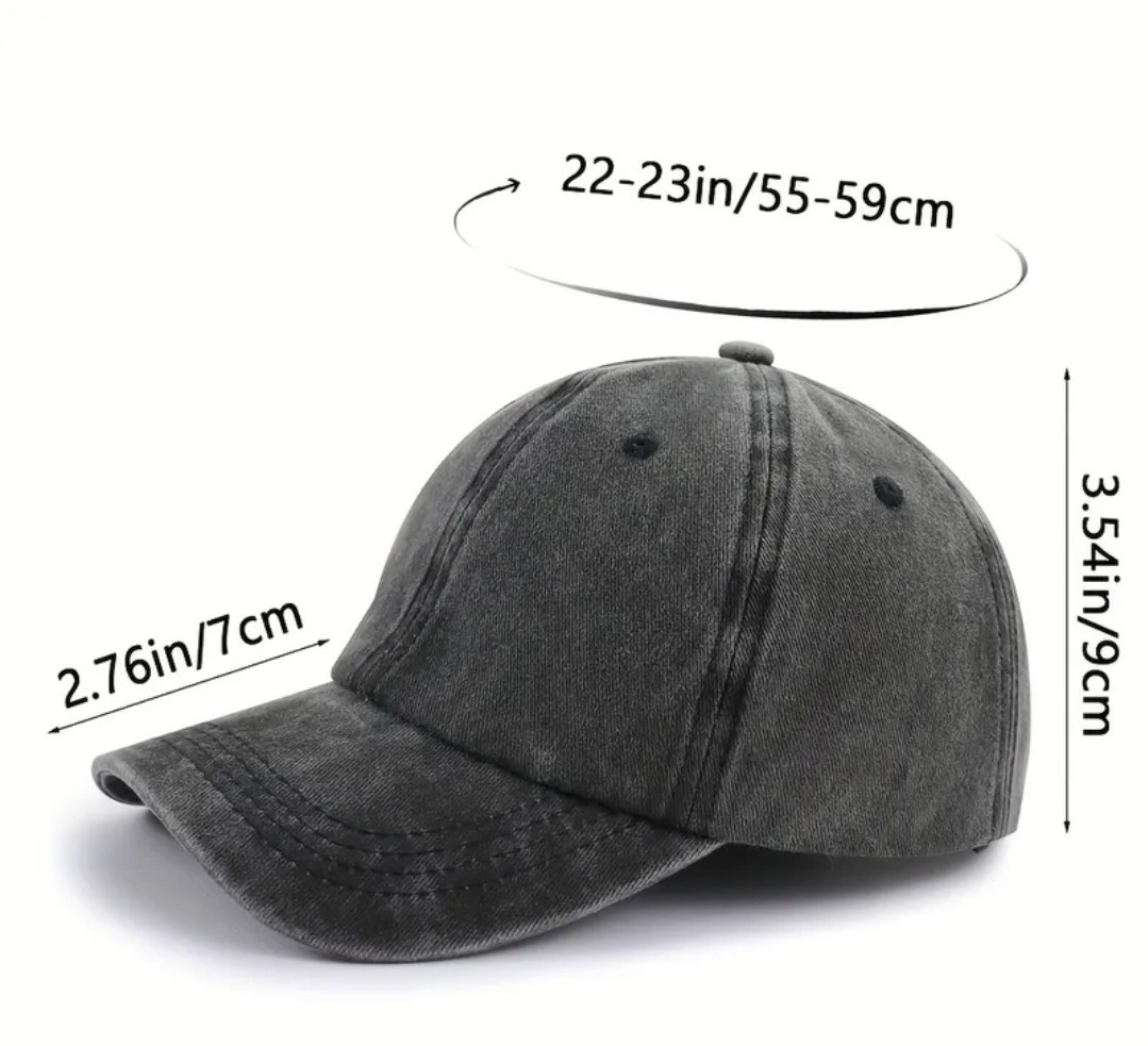 Christian Cross Hat 100% Cotton Adjustable Cap Embroidered 3 Crosses