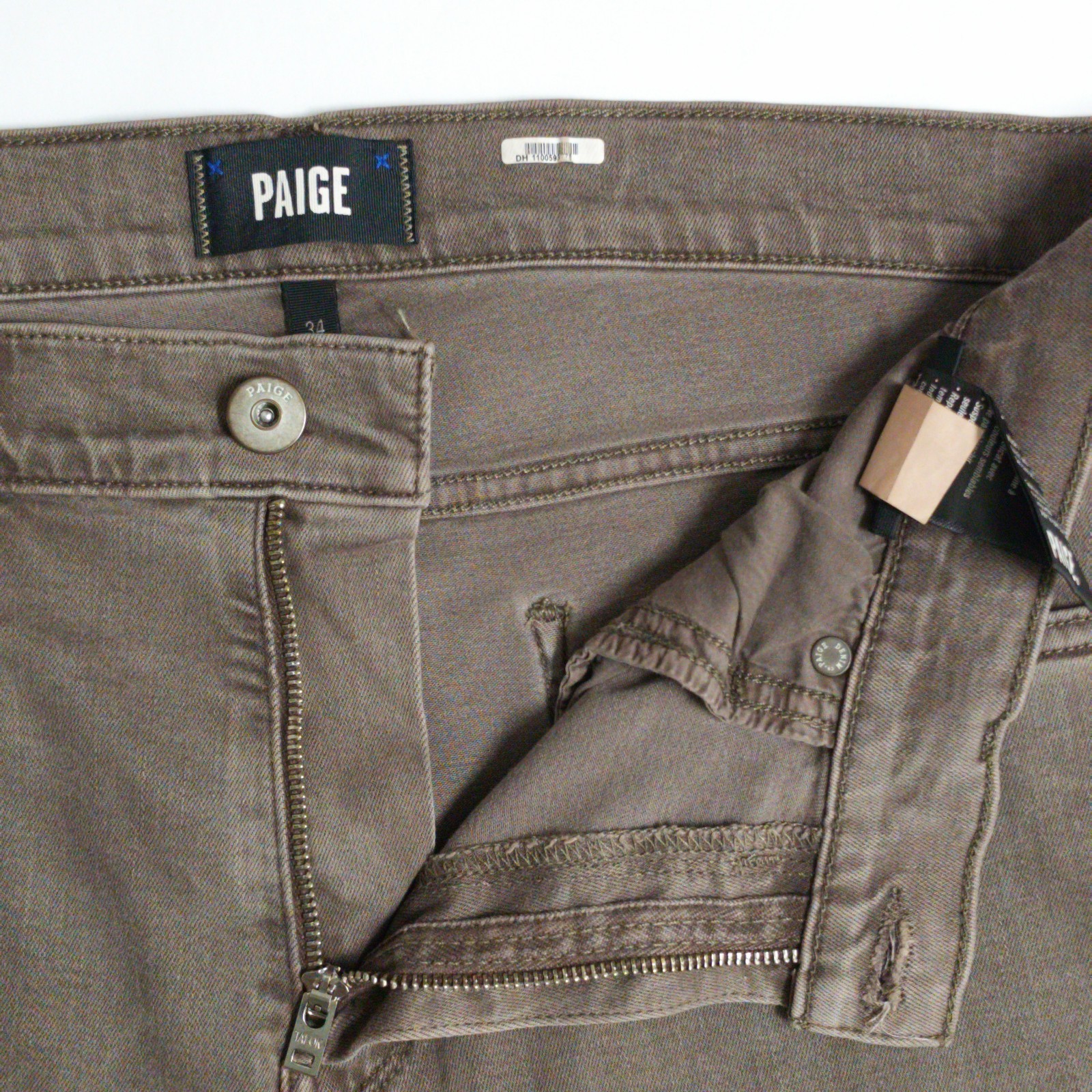 PAIGE Federal Men’s Jeans 34×32 Vintage Falcon Gray Slim Straight