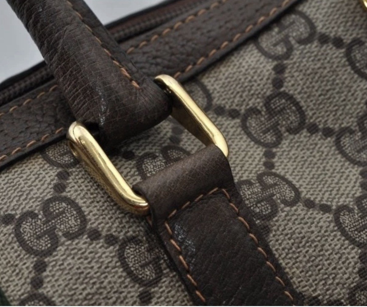 Vintage Gucci Sherry Monogram Boston Bag