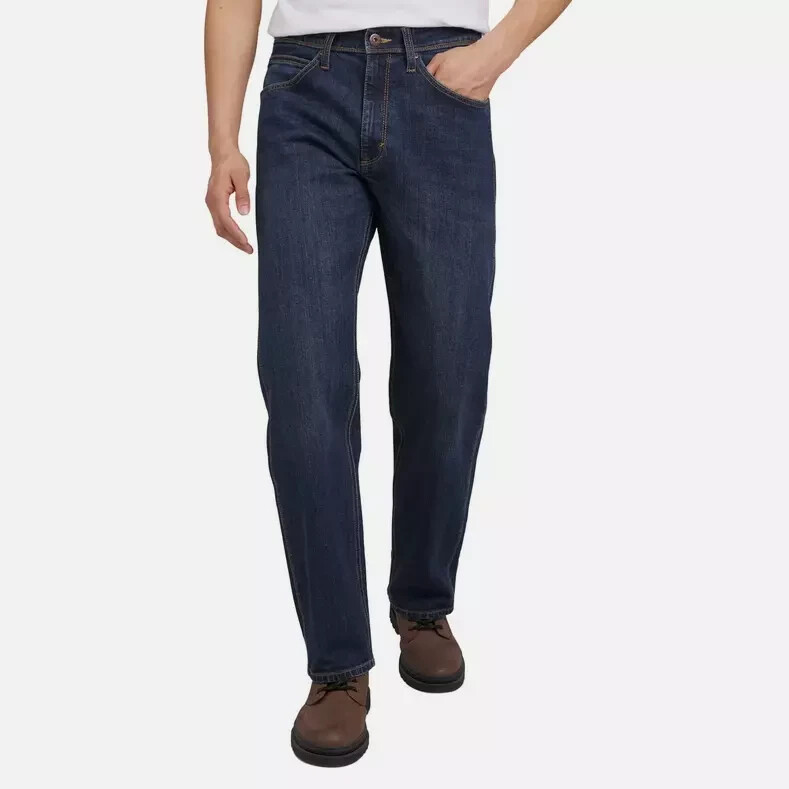 Wrangler Men’s Regular Fit Regular at Seat & Thigh Pants, Dark Blue, Size 34X30