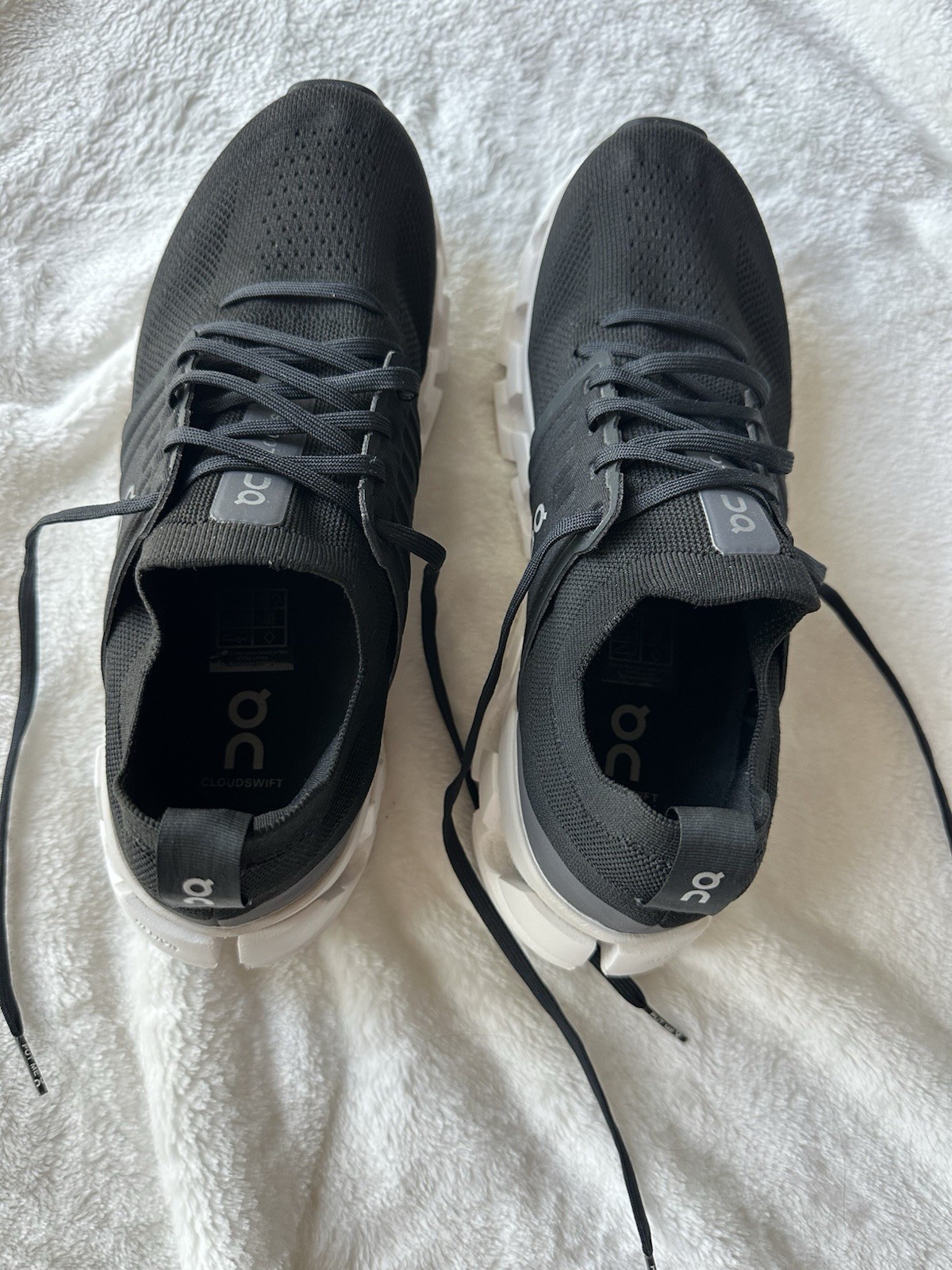 On Running Cloudswift 3WD10450485 Women Shoes Black Size 10