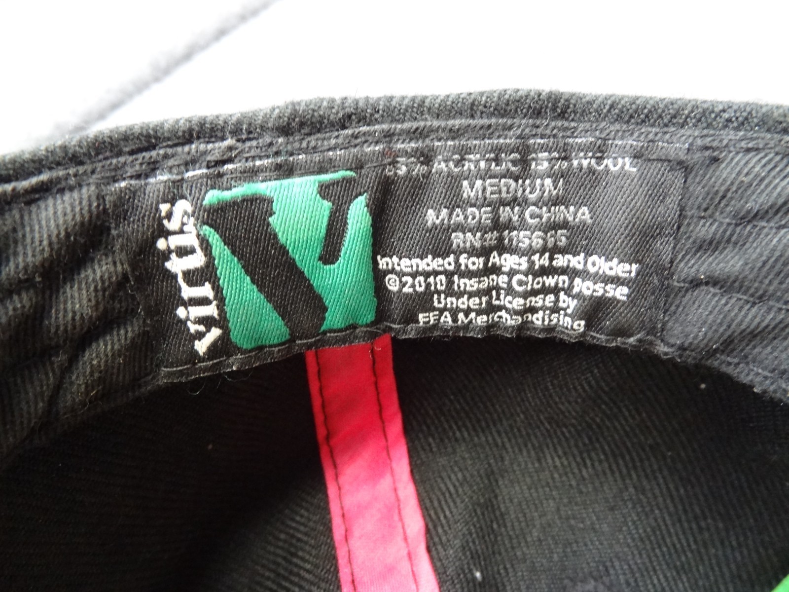 Virtis M Beverly Kills Hatchetman Juggalo Hat ICP 2010 Joke Ya Hind Acrylic Wool