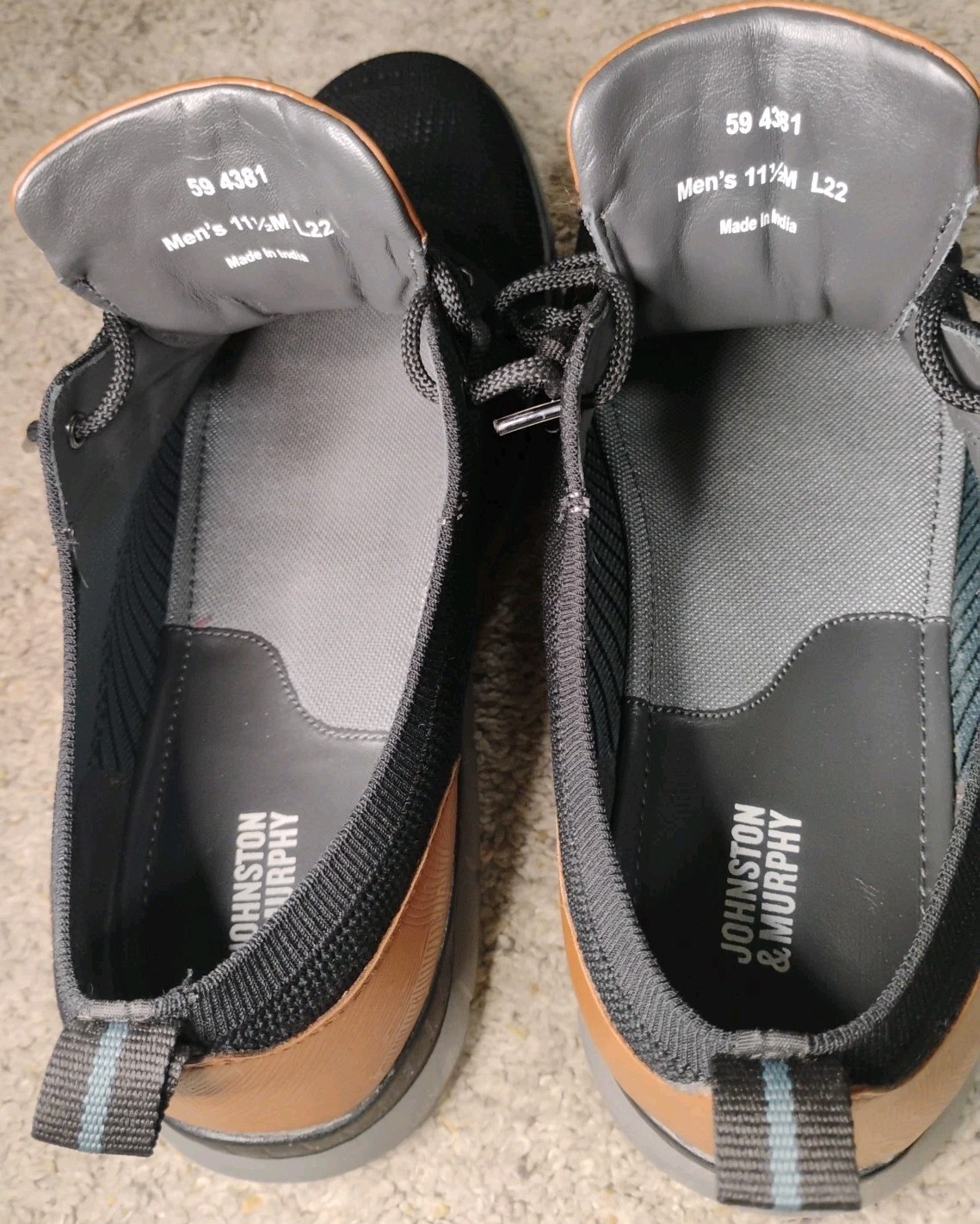 johnston and murphy mens shoes 11.5 Returns Not Accepted