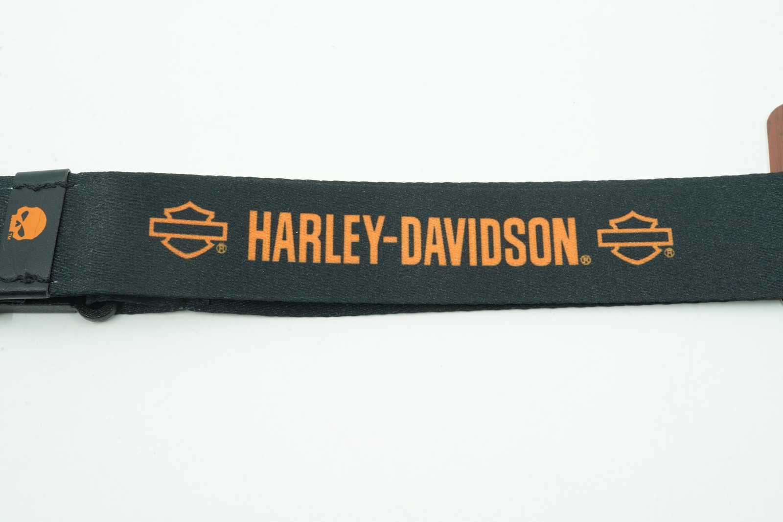 Official Harley-Davidson Polyester Lanyard, Classic B&S Logo – Black