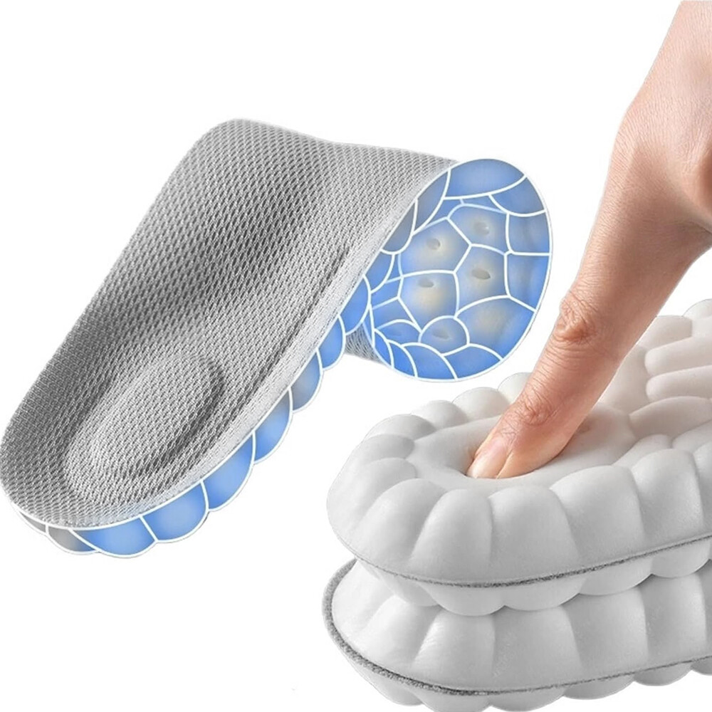 3Pairs Cushioning Insoles Memory Foam Work Sports Soft Insoles – Size Large 7-14