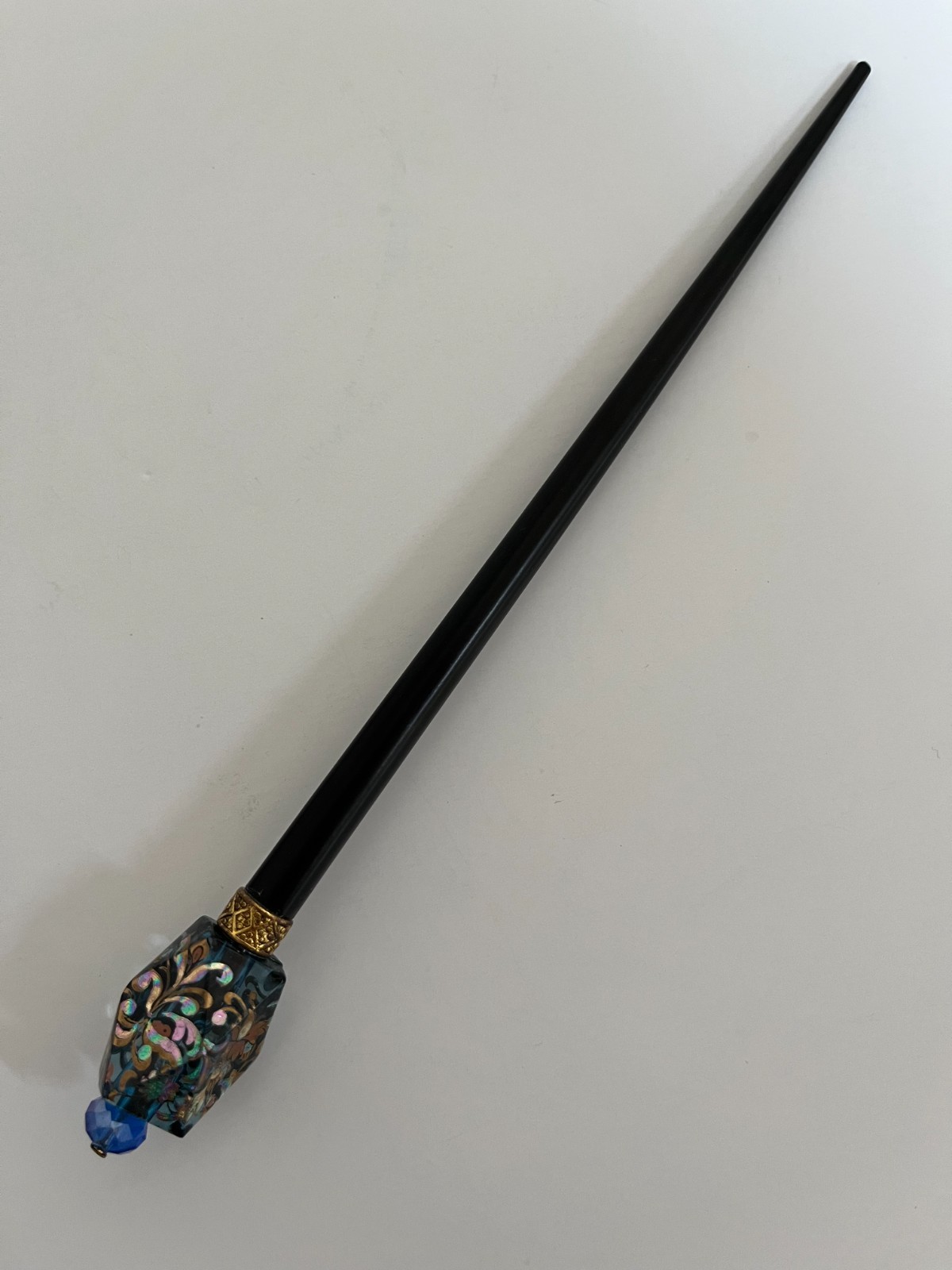 Hand made Kanzashi hair stick Ornament With Tensha Beads