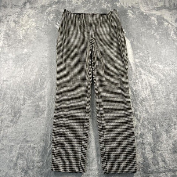 H&M black and white checkered trousers