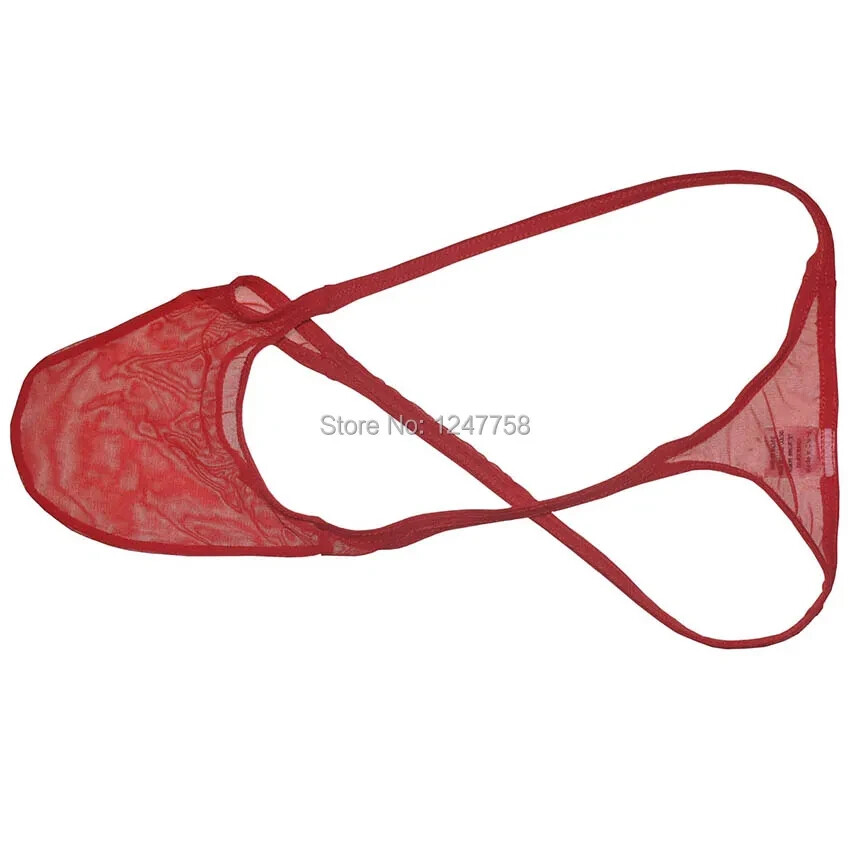 SEXY MENS SEE-THRU K403 GRAPE SMUGGLERS SHEAR MESH THONGS (M-29-33)-WHITE