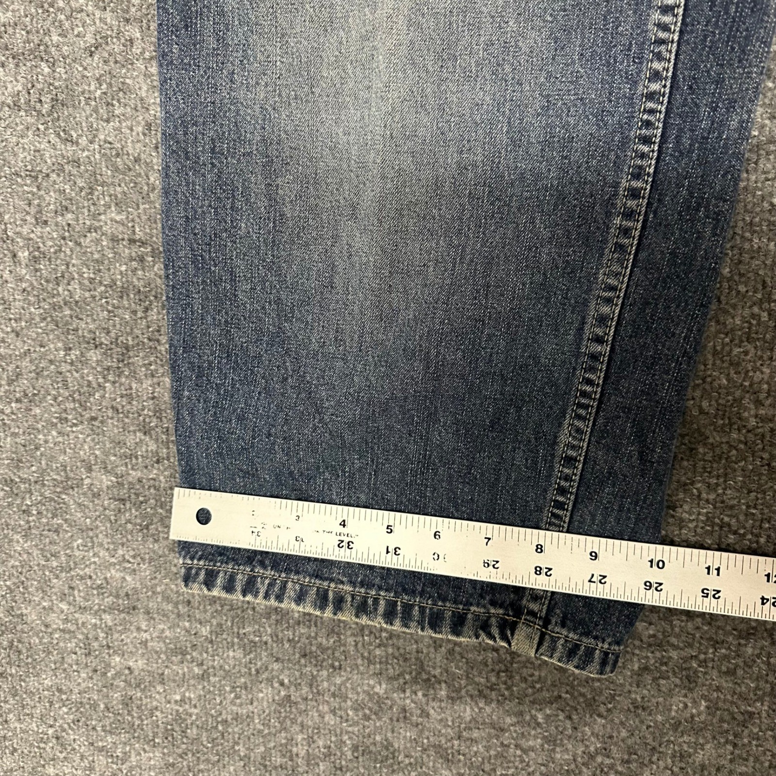 Arizona Carpenter Jeans Mens Size 28×32 Blue Loose Fit Wide Leg Denim Workwear