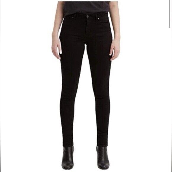 Levi’s 711 Skinny Jeans In Soft Black Women’s 29 x 28 NEW