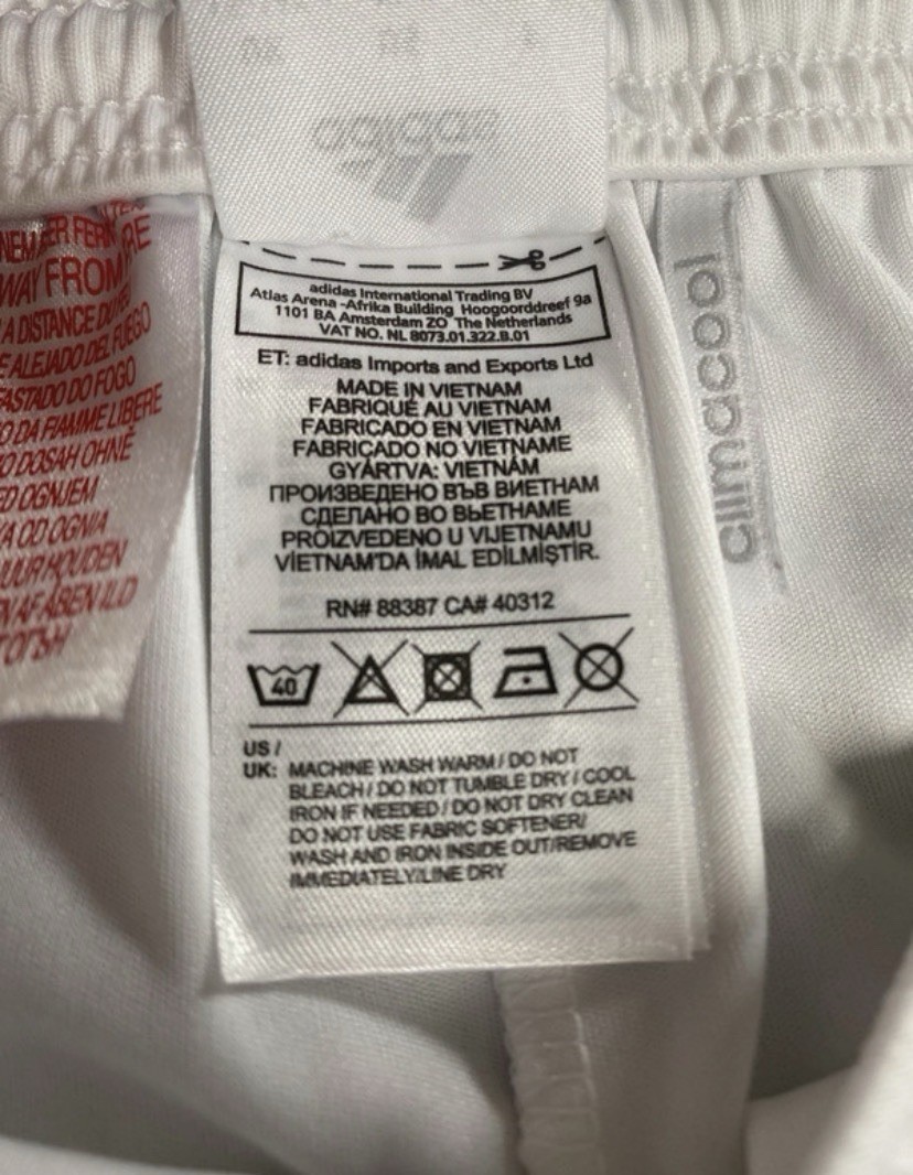 Original Adidas Germany National Team Soccer Shorts White ClimaCool