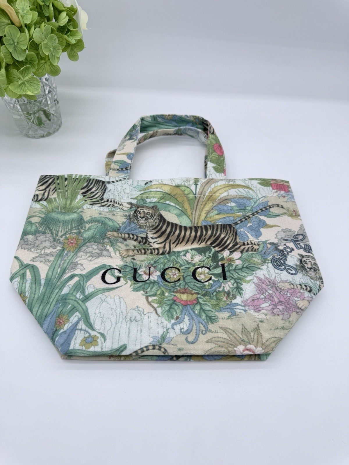 Gucci Beauty Tian Tiger Mini Canvas Tote Bag GWP