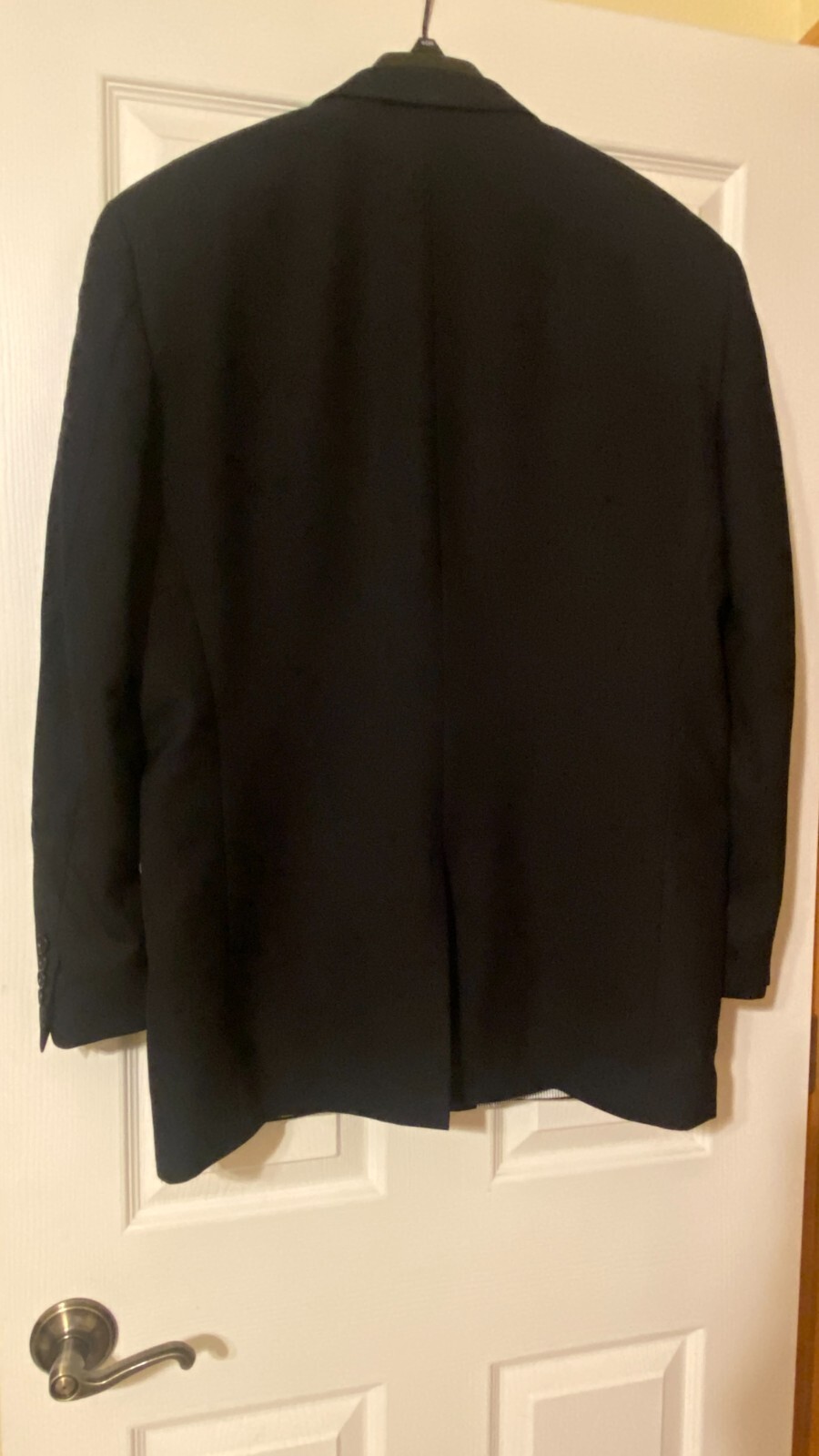 Croft & Barrow Men’s Classic Fit Sport Coat Jacket 40R Black 2-Button Polyester