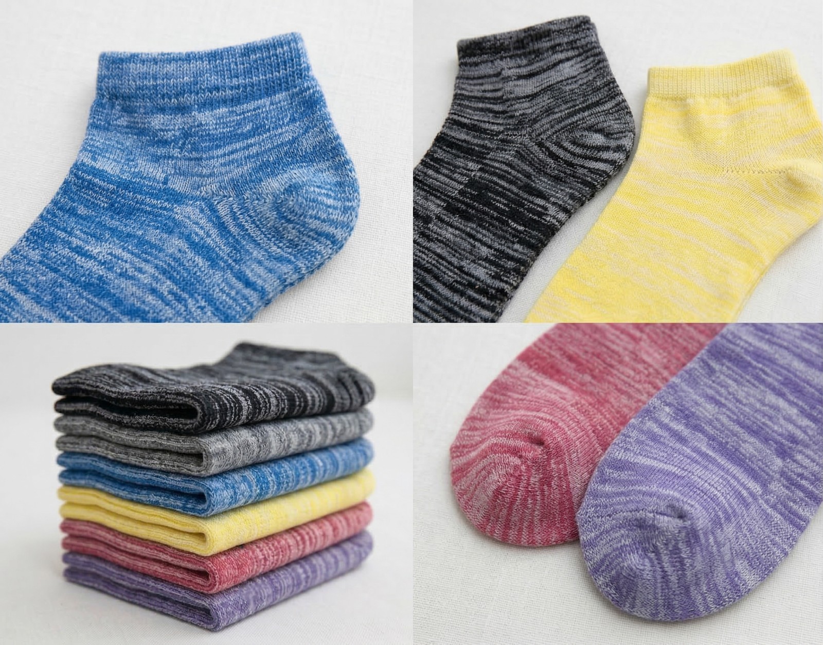 3-12 Pairs Women Ankle Quarter Crew Socks Casual Thin Galaxy Cotton Stretch 9-11