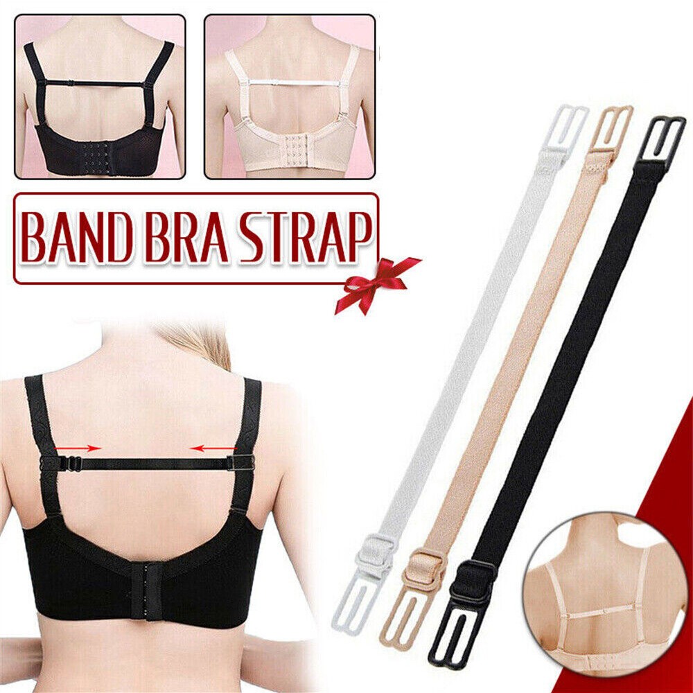 8Pcs Bra Strap Clips Elastic Non-slip Strap Holder Women Bra Rope Adjustable USA