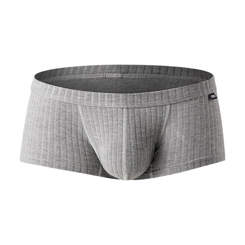 Men’s Sexy Underwear Low waist Briefs U Pouch Boxers Striped Shorts Underpants