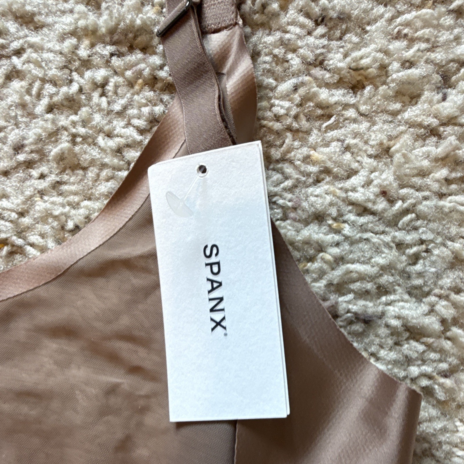 SPANX Shaping Tank Shapewear, Moderate Body Compression, Beige XL, Wireless