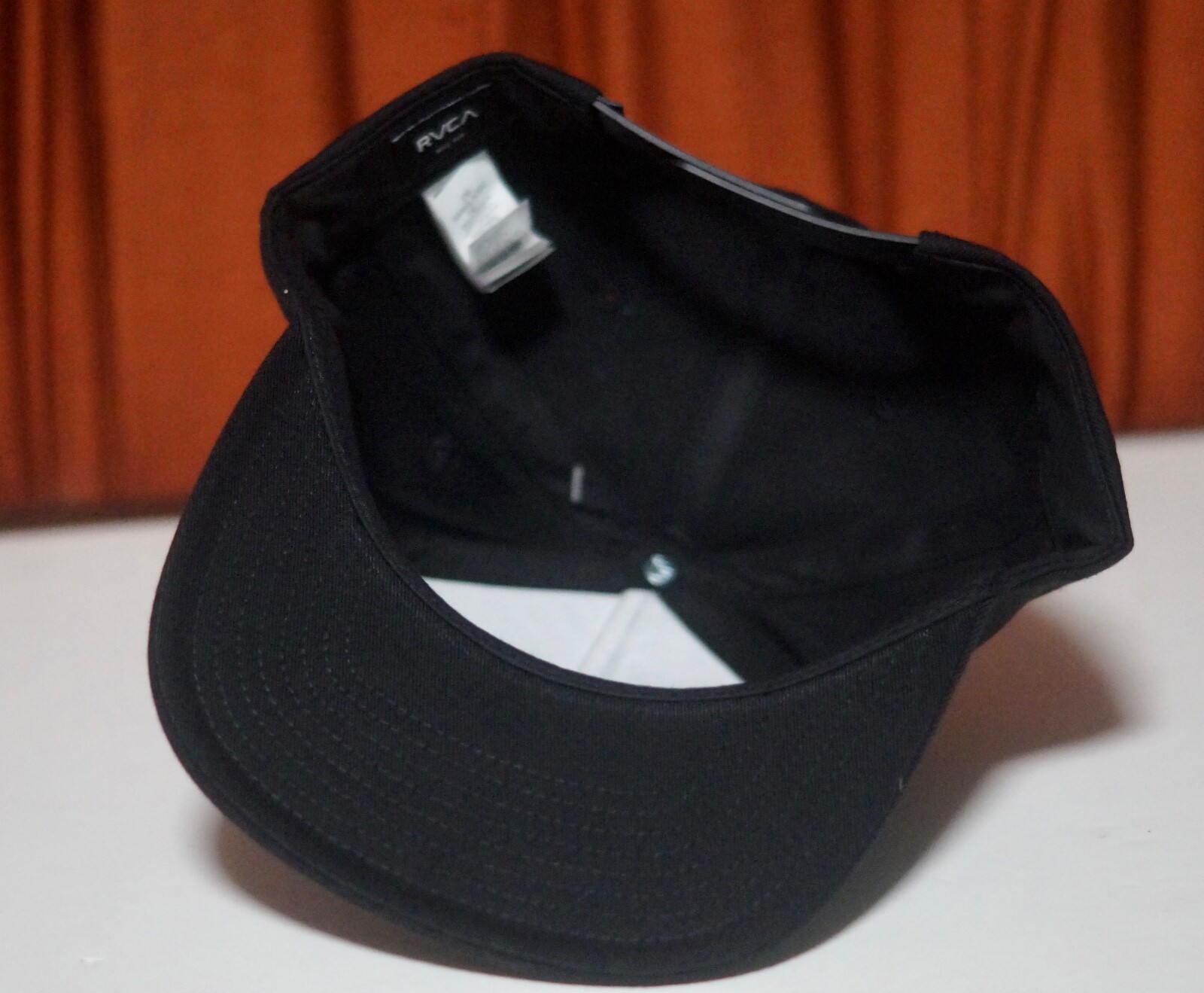New Rvca VA Logo Patch Plain Black MID FIT Mens Snapback Hat RHTRVC-10