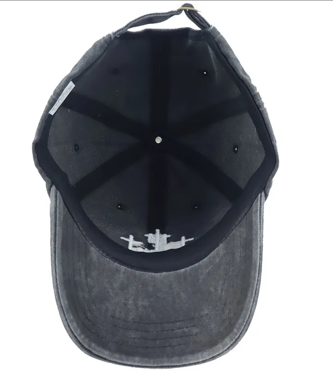 Christian Cross Hat 100% Cotton Adjustable Cap Embroidered 3 Crosses