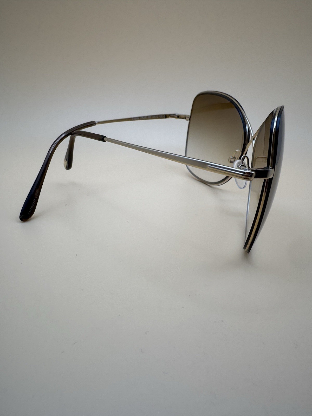 Tom Ford Colette TF250 28F Gold Brown Sunglasses 63-12-135mm Made In Italy Used