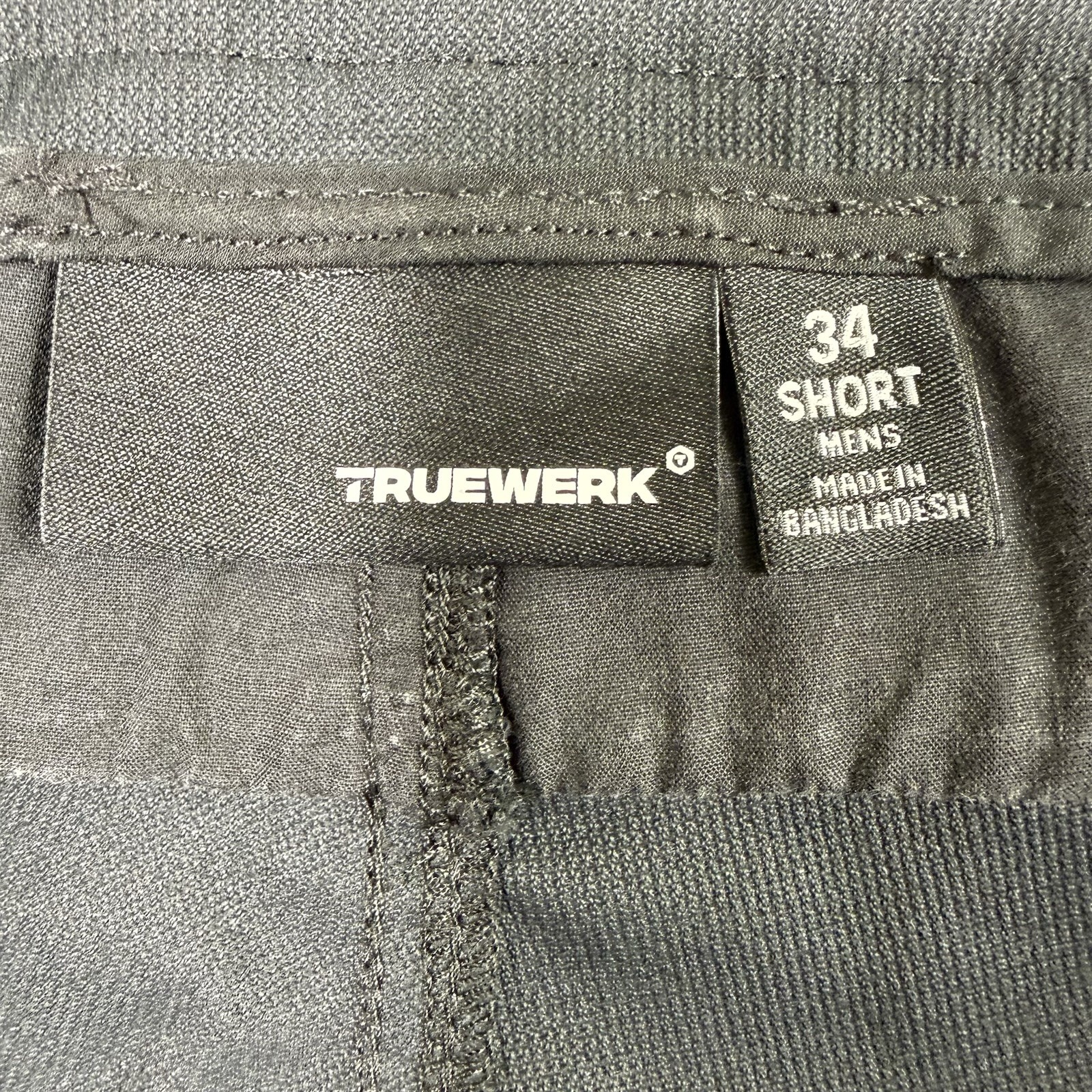 Truewerk EDO Work Pants Mens 34 Short Black Durable Pockets Workwear EUC