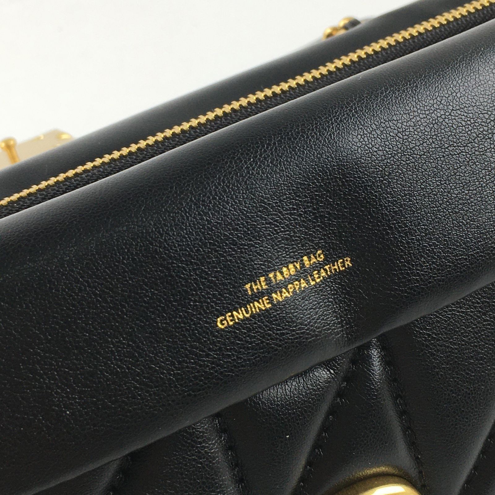 COACH Tabby Shoulder Bag 26 Quilted CP150 Brass / Black Nappa Leather Outlet New